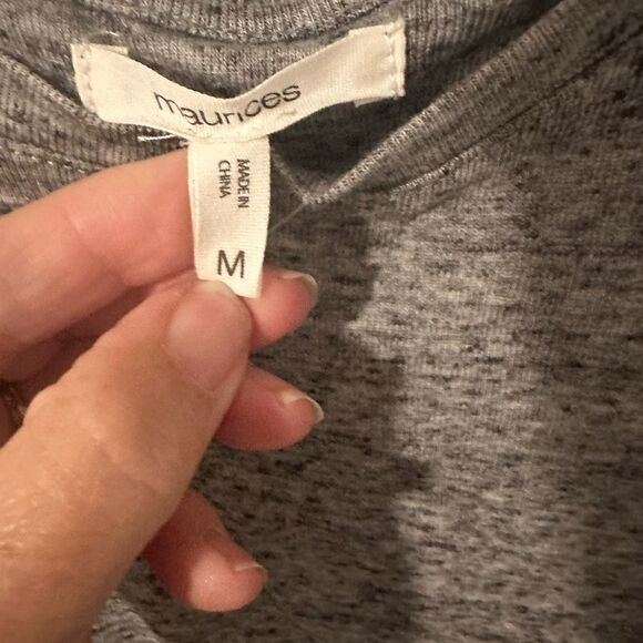 NWT Maurices Gray Sleeveless Crew Neck Sundress - Medium - Picture 2 of 5